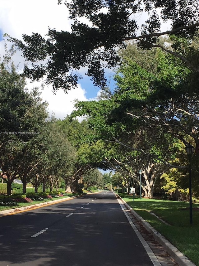 view of road