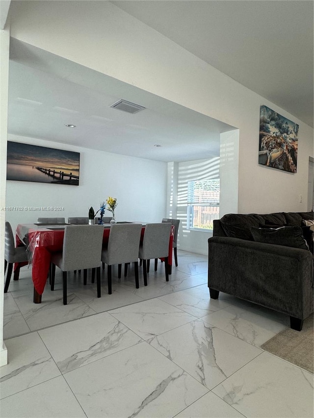 view of dining area