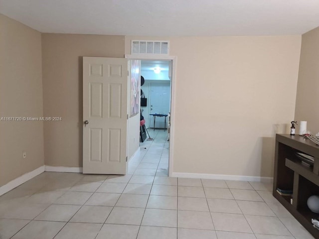 interior space with light tile patterned flooring