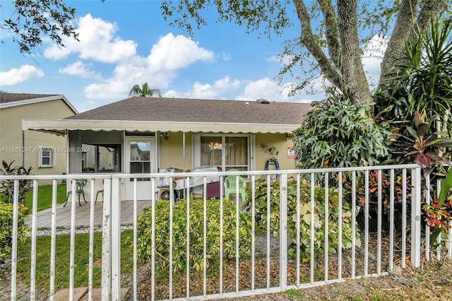 view of ranch-style home