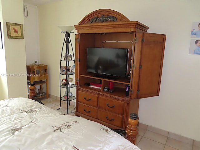 view of tiled bedroom