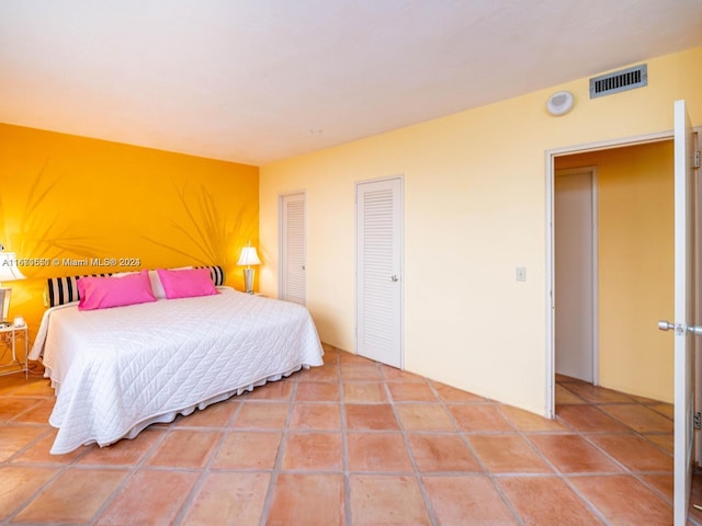 view of tiled bedroom