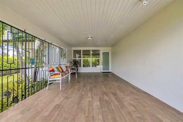 view of sunroom