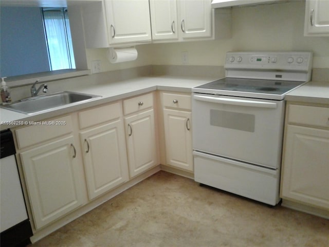701 SW 142nd Ave Unit 104S, Pembroke Pines, FL 33027 - kitchen featuring white appliances, light countertops, extractor fan, and white cabinetry