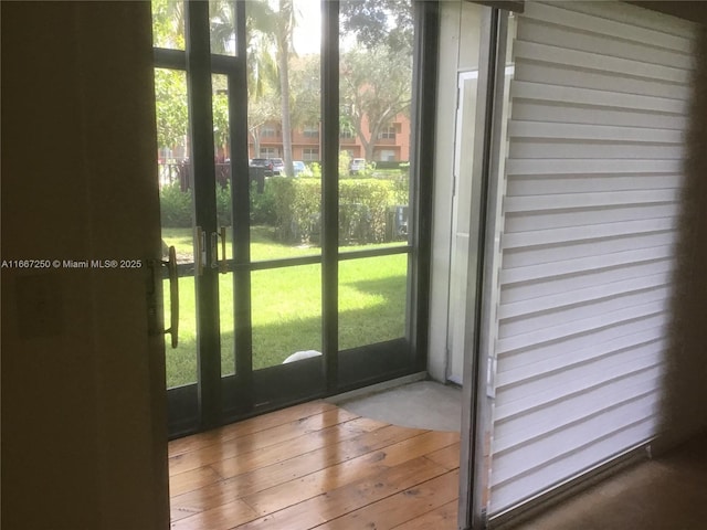 701 SW 142nd Ave Unit 104S, Pembroke Pines, FL 33027 - entryway with hardwood / wood-style floors