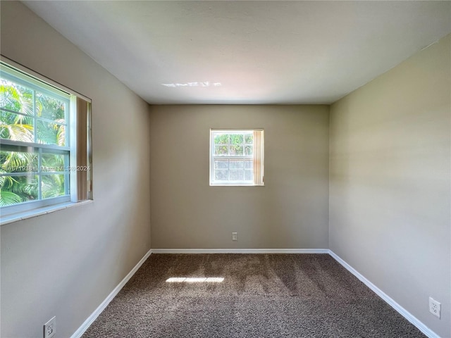 empty room with carpet floors