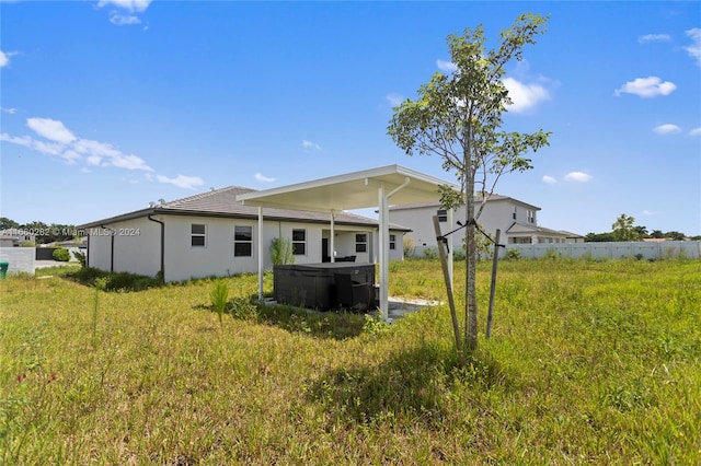 view of back of property