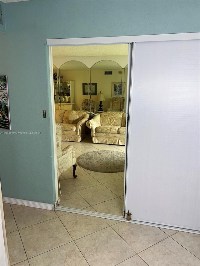 interior space featuring tile patterned floors