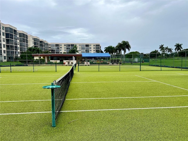 view of tennis court