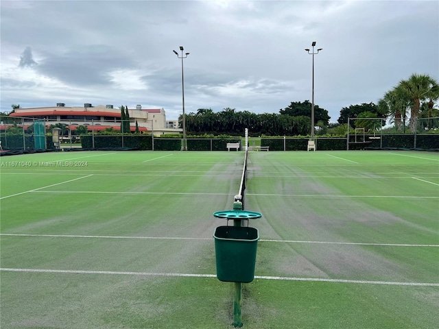 view of tennis court