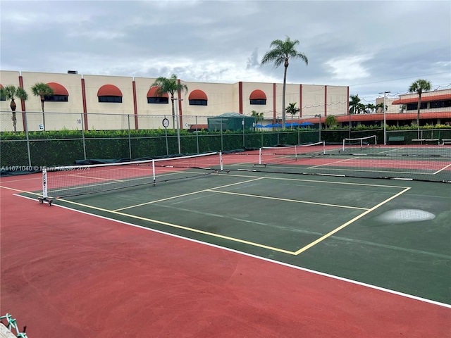 view of tennis court