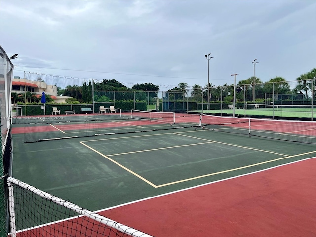 view of tennis court