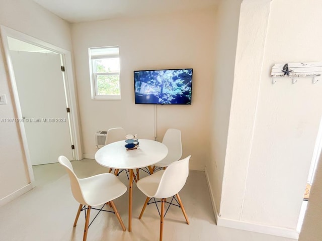 view of dining area