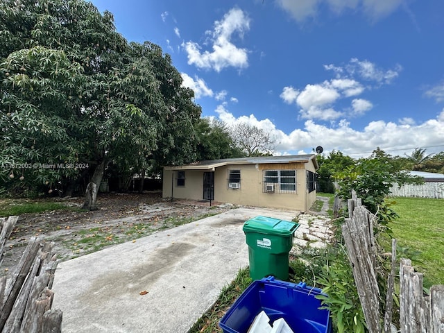 view of back of property