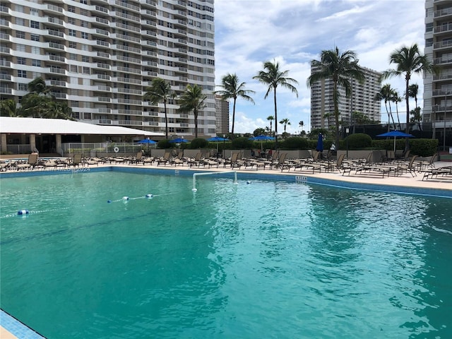 view of pool