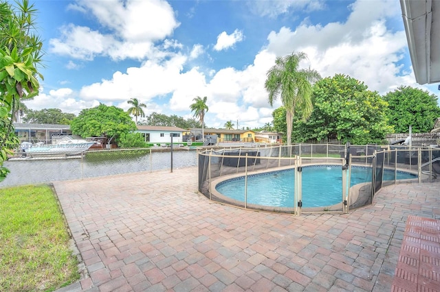 2827 Arthur St, Hollywood, FL 33020 - view of pool with a patio area and a water view