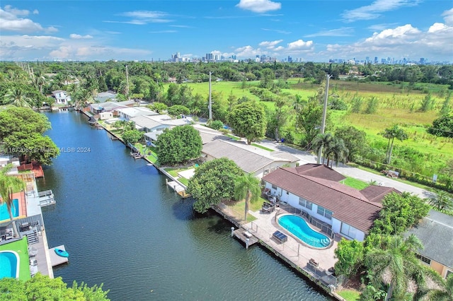 2827 Arthur St, Hollywood, FL 33020 - bird's eye view of city skyline and a large body of water