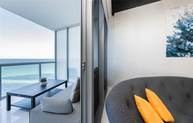 17121 Collins Ave Unit 1103, Sunny Isles Beach, FL 33160 - balcony with a water view and outdoor dining area