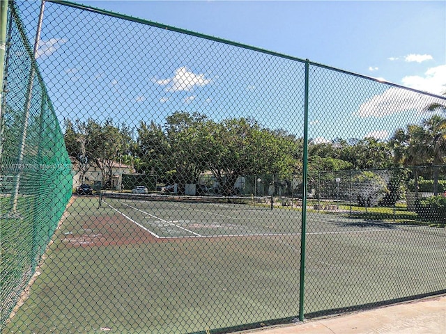 view of tennis court