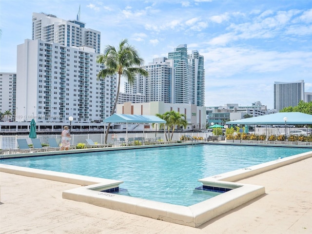 view of pool