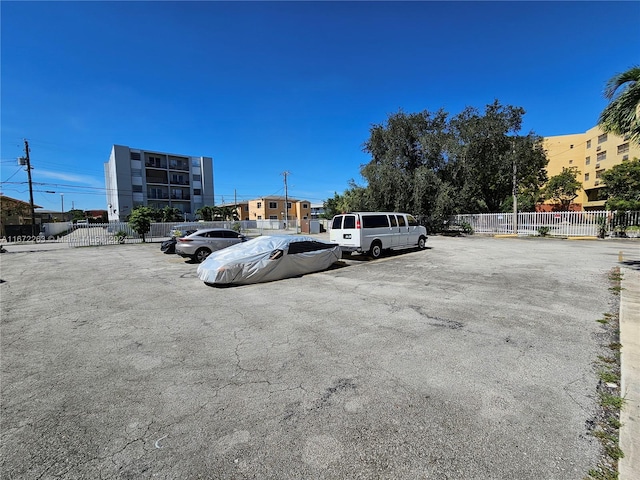 view of vehicle parking