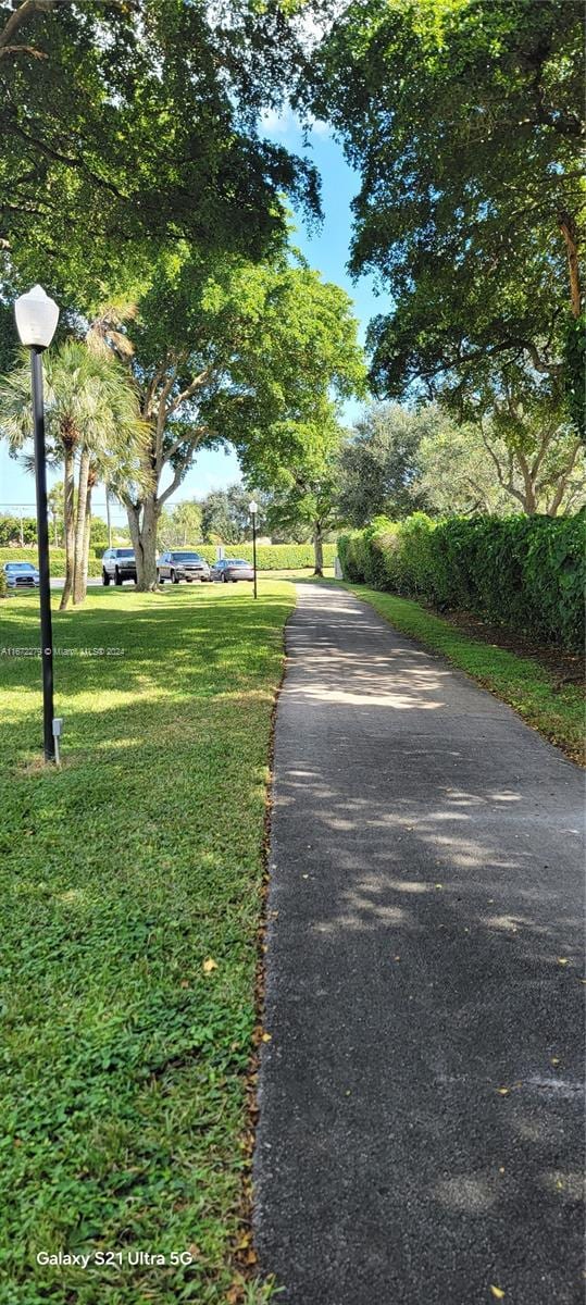 view of road