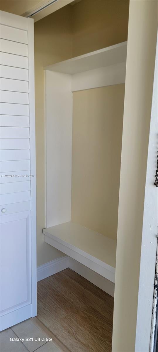 view of closet