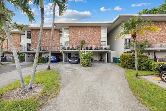 view of property with a carport