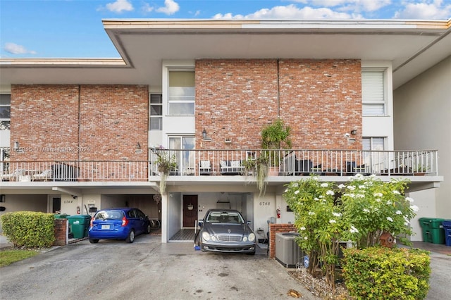 view of property with central AC unit