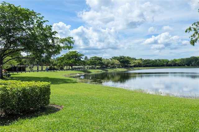 view of water feature