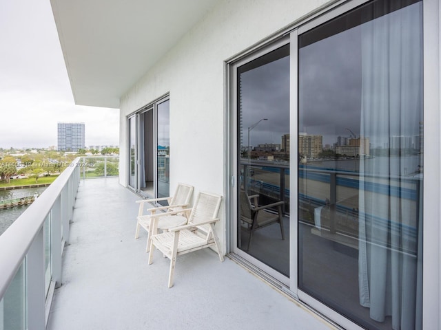 view of balcony