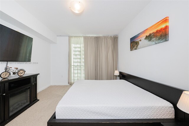 1745 E Hallandale Beach Blvd Unit 1804W, Hallandale Beach, FL 33009 - bedroom featuring baseboards and light carpet