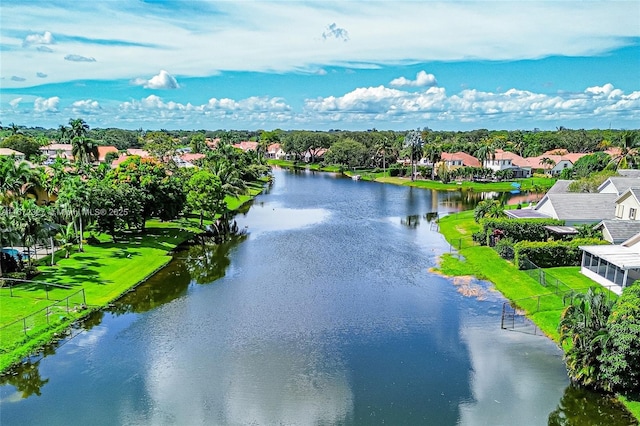 2913 Myrtle Oak Cir, Davie, FL 33328 - aerial view of residential area with a large body of water and a tree filled landscape