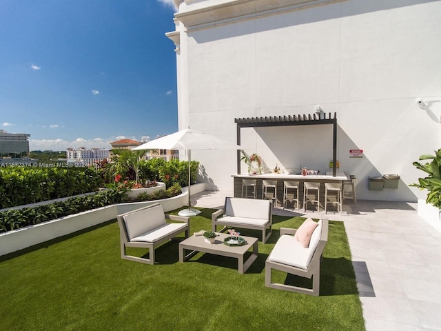 view of patio / terrace featuring outdoor lounge area