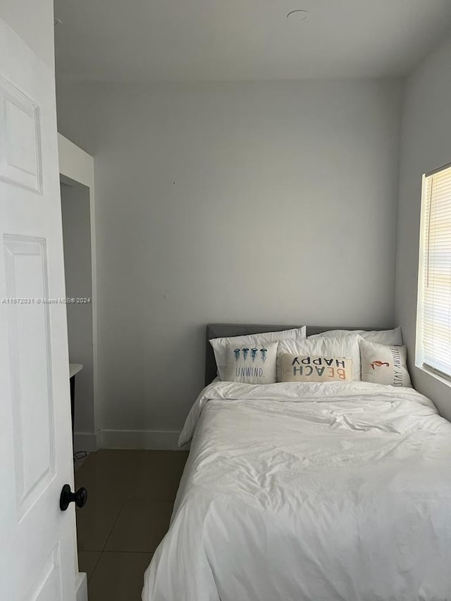 view of tiled bedroom