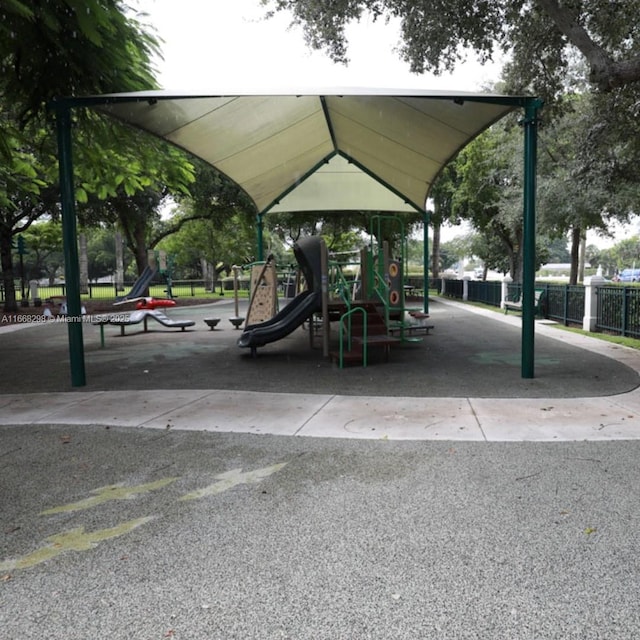 view of jungle gym