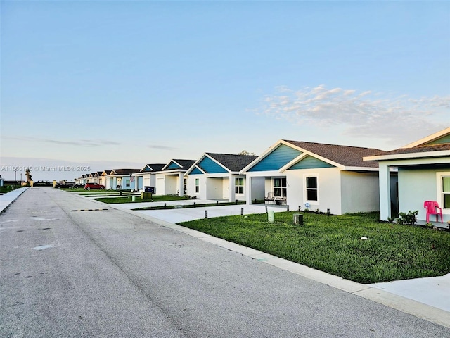 view of street with a residential view