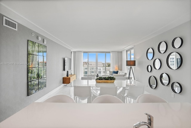 view of dining area