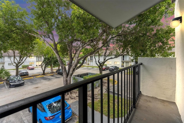 view of balcony