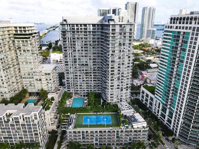 view of property featuring a water view