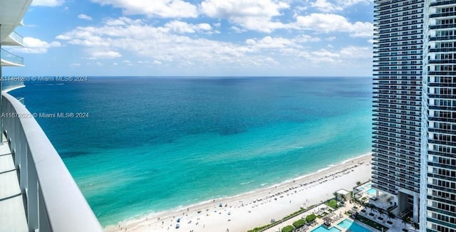 4111 S Ocean Dr Unit 3007, Hollywood, FL 33019 - view of water feature with a beach view