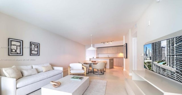 4111 S Ocean Dr Unit 3007, Hollywood, FL 33019 - living room with rail lighting