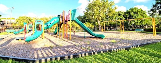 view of jungle gym