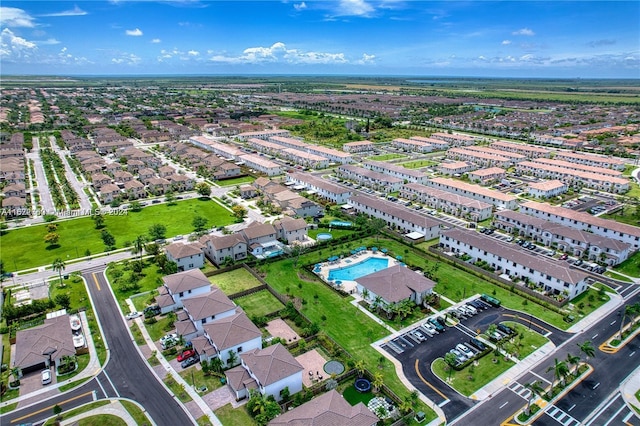 birds eye view of property