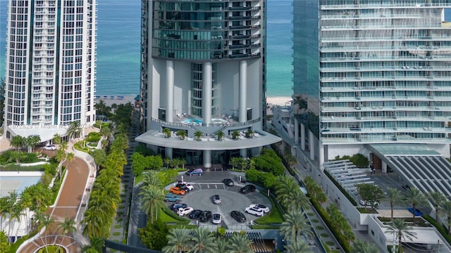 view of property with a water view