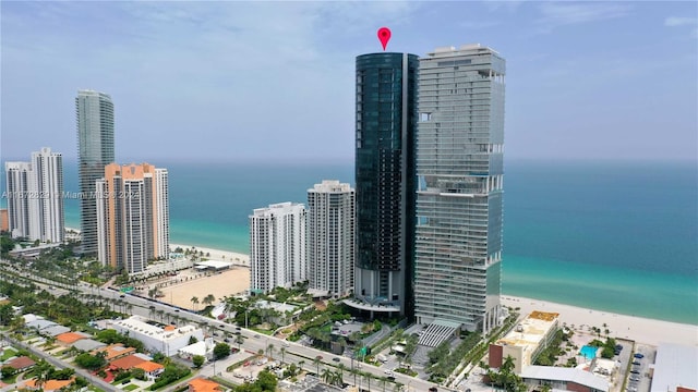 view of urban area featuring a large body of water