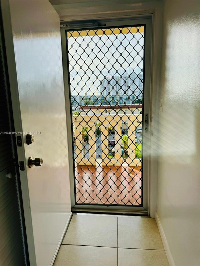 room details featuring tile patterned flooring