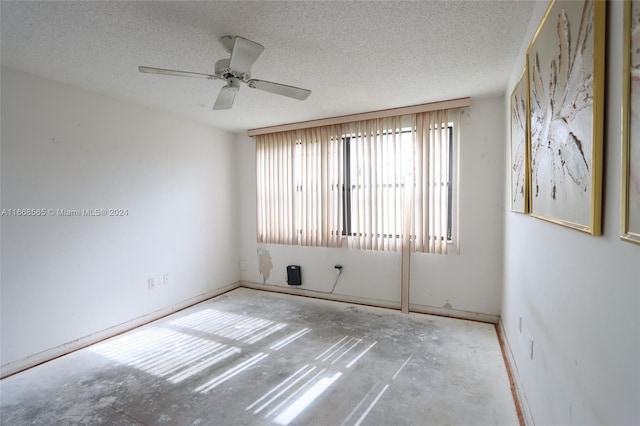 10360 NW 30th Ct Unit 204, Sunrise, FL 33322 - spare room featuring a textured ceiling and ceiling fan