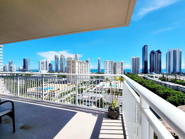 view of balcony