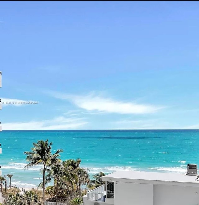 water view with a view of the beach